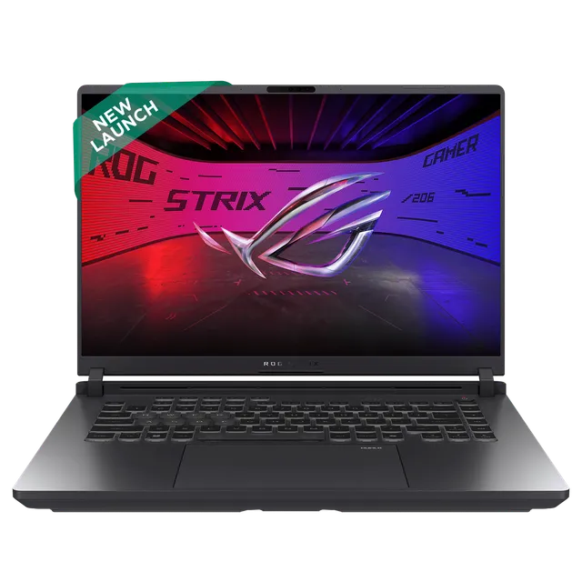 ASUS ROG Strix G16 G615JHR-S5005WS Intel Core i7 14th Gen Gaming Laptop (16GB, 1TB SSD, Windows 11 Home, 8GB Graphics, 16 inch 240 Hz 2.5K WQXGA Display, NVIDIA GeForce RTX 5050, MS Office Home 2024, Eclipse Gray, 2.65 KG)