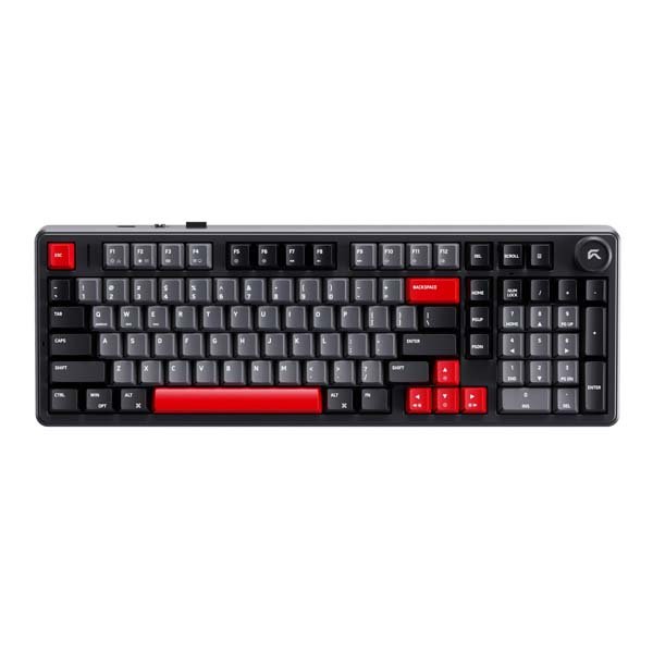 Cybeart Akula 99 - Compact Full Size Wireless RGB Mechanical Keyboard (Signature Edition - Black/Red/Gray)