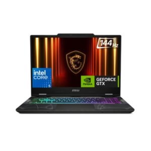 MSI CYBORG 15 B2RWEKG-217IN INTEL CORE 5 210H/DDR5 8GB*2/512GB NVME PCIE SSD GEN4X4 W/O DRAM/INTEL WI-FI 6E AX211/WINDOWS11 HOME/15.6" FHD (1920*1080), 144HZ /NVIDIA GEFORCE RTX 5050 LAPTOP GPU, GDDR7 8GB/INTEGRATED SOC2 YEAR WARRANTY TERM