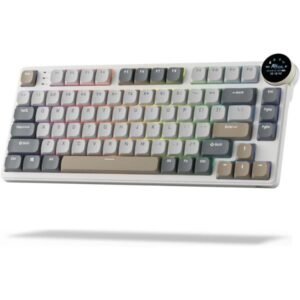 RK ROYAL KLUDGE N80 Low Profile Mechanical Keyboard Pearly Dawn Brown Switch