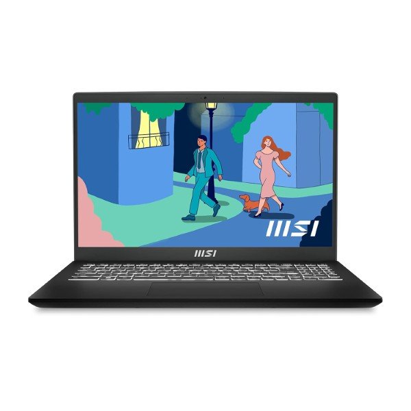 MSI Modern 15 , AMD 7th Gen. Ryzen 5 7430U,40CM FHD 60Hz Thin & Light Laptop (16GB/512GB NVMe SSD/Windows 11 Home/Office 2021/AMD Radeon/Classic Black/1.75Kg) B7M-445IN