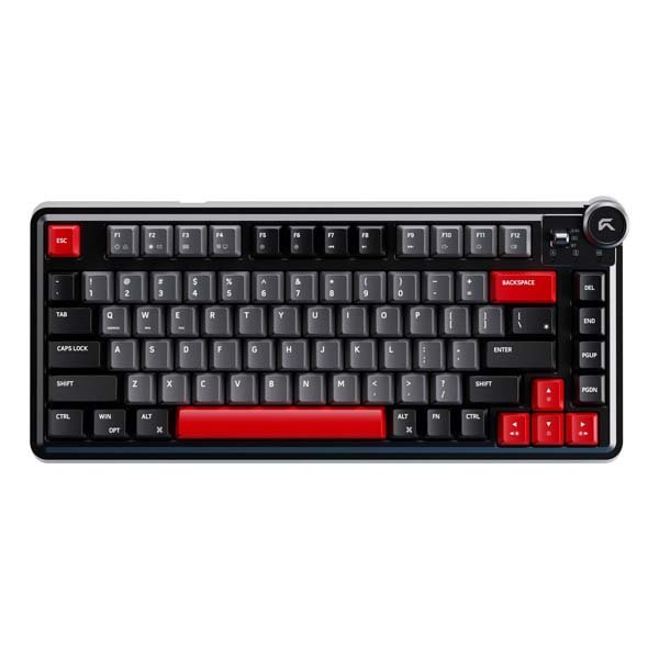 Cybeart | Nighthawk 75 - TKL Wireless RGB Mechanical Keyboard (Signature Edition - Black/Red/Gray)