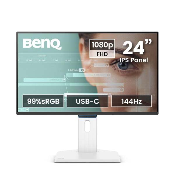 BenQ GW2490TC 24" IPS 144Hz FHD Eye-Care Monitor (White)