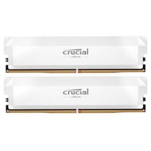 Crucial Pro Overclocking 32GB (2 x 16GB) DDR5 6000 MT/s CL36 UDIMM Memory Kit (White)