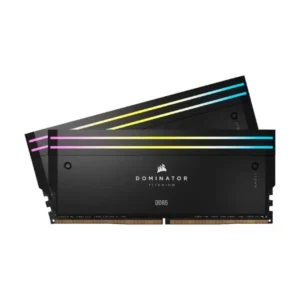Corsair Dominator Titanium RGB 96Gb (2x48Gb) DDR5 6400Mhz CL32 Desktop RAM - Black
