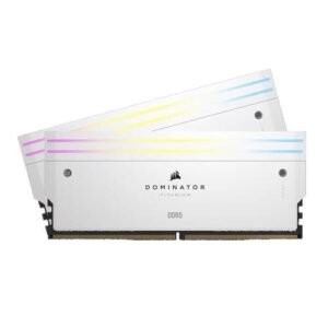 Corsair Dominator Titanium RGB DDR5 32GB (16GBx2) 6000MHz CL30 Desktop Ram (White)