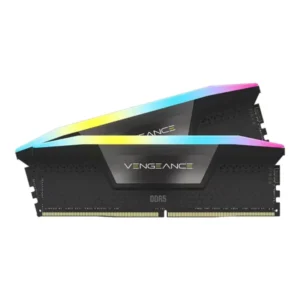 CORSAIR VENGEANCE RGB DDR5 RAM 96GB (2x48GB) 5200MHz CL38 Desktop RAM - Black