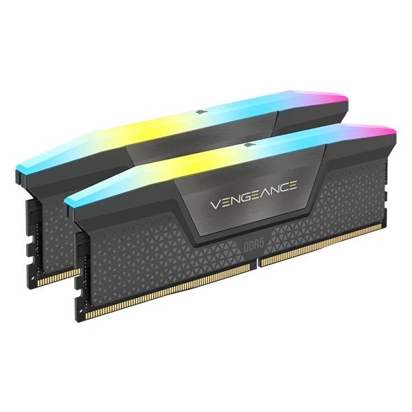 Corsair Vengeance RGB Series 32GB (16GBx2) DDR5 6000MHz CL36 Desktop Ram
