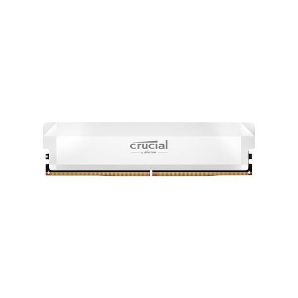 Crucial 16GB Pro Overclocking DDR5 6400 MHz UDIMM Memory Module (White)