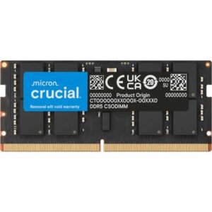 Crucial 32GB DDR5 RAM 6400MHz CL52 262-Pin CSODIMM Laptop Memory (CT32G64C52CS5)
