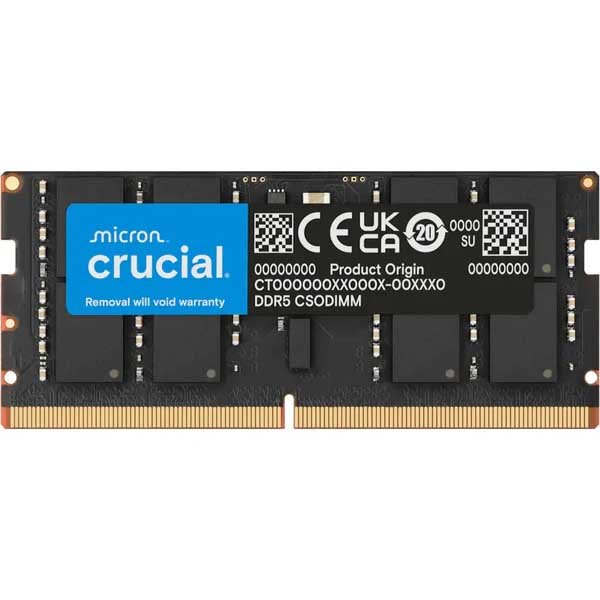 Crucial 32GB DDR5 RAM 6400MHz CL52 262-Pin CSODIMM Laptop Memory (CT32G64C52CS5)