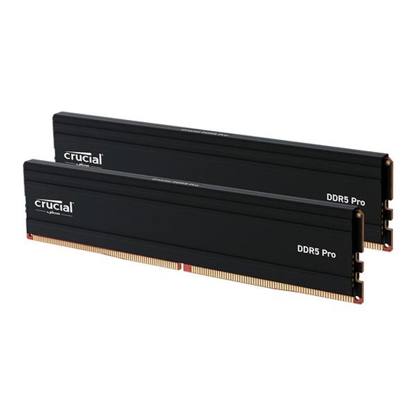 Crucial Pro 48GB Kit (2x24GB) DDR5 6000MHz CL48 Memory Kit (Black)