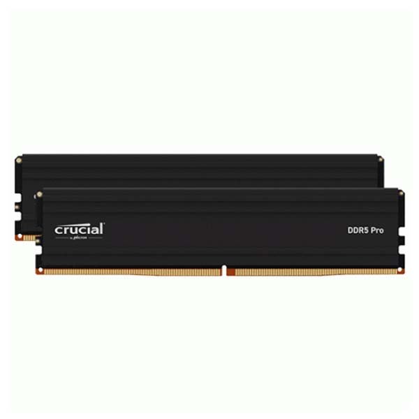 Crucial Pro 64GB 2x32GB DDR5 6400 MHz UDIMM Memory Kit (Black)