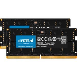 Crucial RAM 96GB Kit 2x48GB DDR5 5600MHz SODIMM CL46 Laptop Memory (CT2K48G56C46S5)