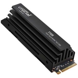 Crucial T705 2TB NVMe PCIe 5.0 M.2 Internal SSD with Heatsink