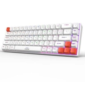 EvoFox Katana S Mini Wireless Mechanical Keyboard Red Switch - (White)