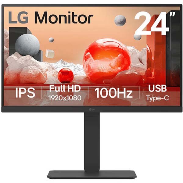 LG 24BA650 24" IPS Full HD (1920 x 1080) 100Hz Monitor (Black)