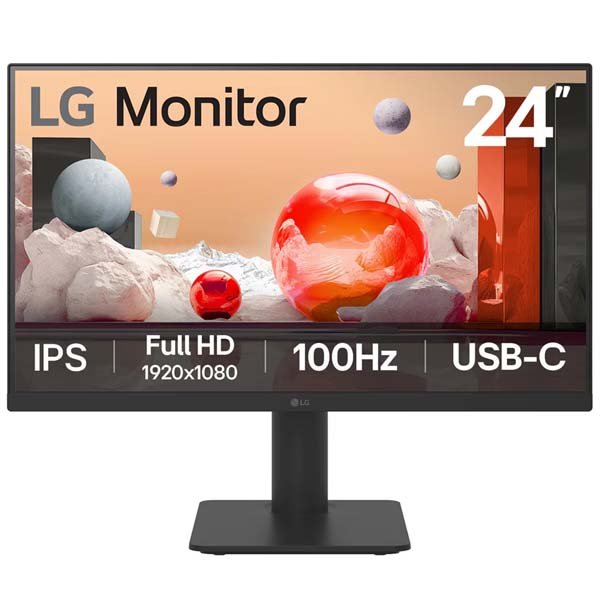 LG 24MS570B 24" IPS Full HD 100Hz USB-C Built-in Speakers Office Monitor