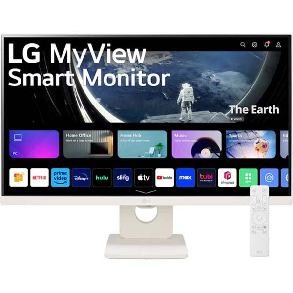LG 25SR50F-W 25-Inch (1920x1080) IPS Display Smart Monitor (White)