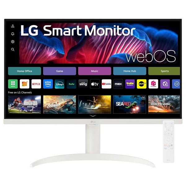 LG 27SR75U-W 27 inch 4K UHD (3840x2160) IPS HDR10 USB Type-C 65W PD Smart Monitor