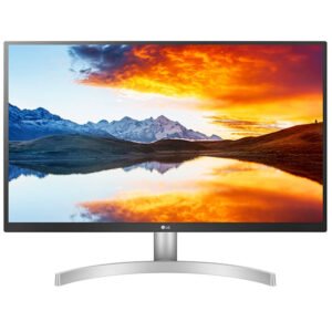 LG 27UL500-W 68.58 cm (27 inch) 4K-UHD (3840 x 2160) HDR 10 Monitor (Gaming & Design) with IPS Panel, HDMI x 2, Display Port, AMD Freesync - 27UL500 (Silver Stand with White Body)