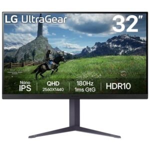 LG 32GS85Q-B 32 Inch QHD (2560x1440) Nano IPS Ultragear Gaming Monitor (Black)