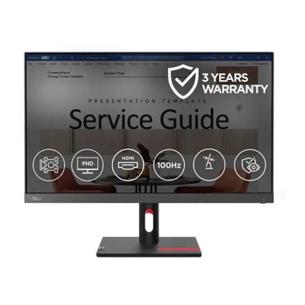 Lenovo ThinkVision S24i-30 23.8” (60.45cm) FHD (1920x1080) IPS Antiglare WLED Monitor (Black)