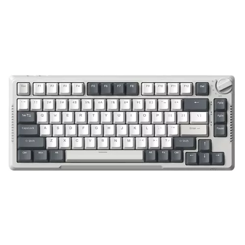 RK ROYAL KLUDGE H81 Hot Swappable Mechanical Keyboard White Night Brown Switch