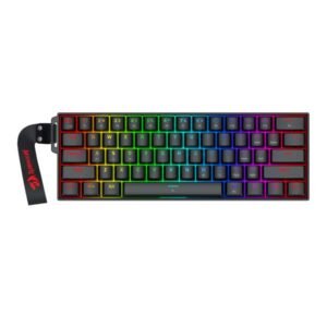 Redragon K617 FIZZ Magnetic Plus 60% Wired Mechanical Keyboard with Strap Black (Magnetic Switch)
