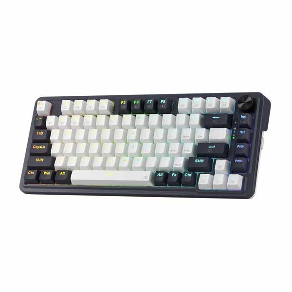 Redragon K673 PRO 75% Wireless Gasket RGB Gaming Keyboard (Abyssal Blue)