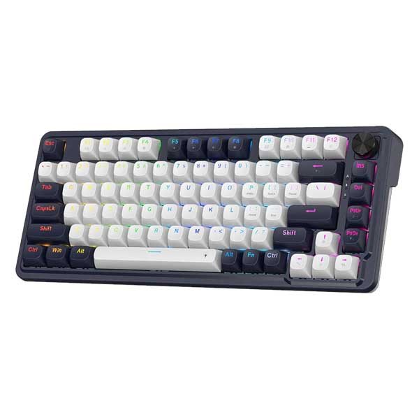 Redragon Ucal K673 81 Keys 8K Wired RGB Mechanical Keyboard Blue and White (Magnetic Switch)