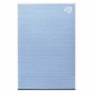 Seagate One Touch 1TB External Hard Drive with Password Protection (Light Blue)
