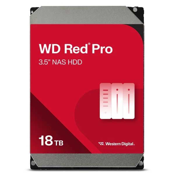 Western Digital WD Red Pro 18TB 3.5" SATA 7200RPM NAS Internal Hard Disk Drive