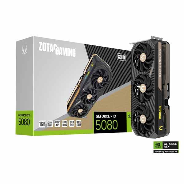Zotac Gaming GeForce RTX 5080 Solid 16GB GDDR7 Graphic Card