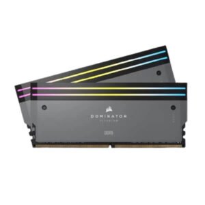 Corsair Dominator Titanium RGB DDR5 32GB (16GBx2) 6000MHz CL30 Desktop Ram - Grey