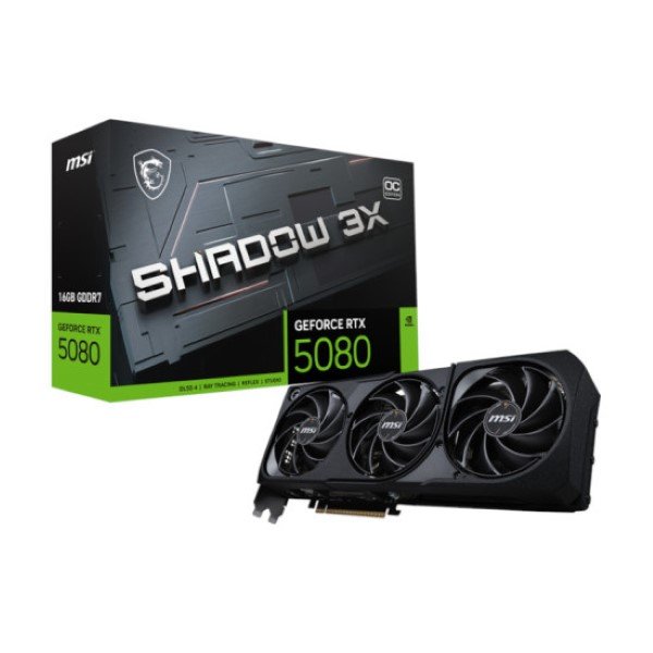 MSI GeForce RTX 5080 Shadow 3X Oc 16Gb GDDR7 Graphics Card (G5080-16S3C)