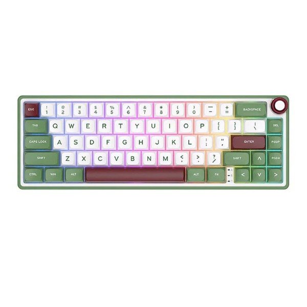 RK ROYAL KLUDGE R65 Green Sand Wired Gaming Keyboard Chartreuse Switch