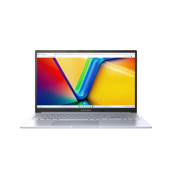 ASUS Vivobook 15X (2023), Intel Core i3-1315U 13th Gen, 15.6" (39.62 cms) FHD, Thin and Light Laptop (8GB/512GB SSD/Windows 11/Office 2021/Backlit KB/Silver/1.6 kg), K3504VAB-NJ322WS